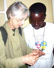 Load image into Gallery viewer, Hand-knotted Rosary from Rwanda